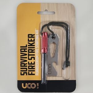 UCO Survival Fire Striker Kit - Red and Silver